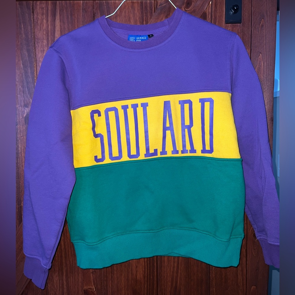 MARDIS GRAS Purple, Yellow, and Green Men's Sweatshirt, Series Six Brand